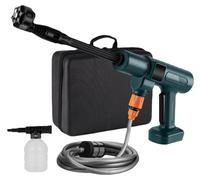 Nettoyeur haute pression - À batterie/sans fil, sans balais - 200 bars - 2 batteries 18 V - Buse 6 en 1 - Pistolet pulvérisateur