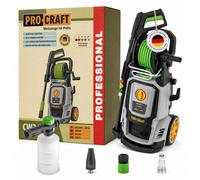 Nettoyeur haute pression à eau froide Procraft CW2.0/160, 2 000 watts, 160 bars, 7,5 l/min + accessoires - Température maximale de l'eau : 40 °C