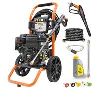 Nettoyeur Haute Pression à Essence, Briggs & Stratton 3200 PSI, avec Pompe ANNOVI REVERBERI, 208cc Machine portative à Haute Pression de laveuse à Jet d'eau GP3300DA