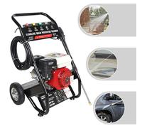 Nettoyeur haute pression à essence - NL 150 - 7,5 CV - 2200 PSI (170–190 bar) - 2,3 GPM (8,7 l/min) - Tuyau haute pression de 8 m - 5 buses - Réservoir de détergent - Rouge