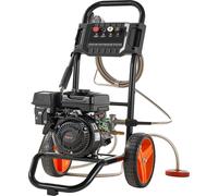 Nettoyeur haute pression à essence SucceBuy, 200 bars, nettoyeur de terrasse avec pompe en aluminium, pistolet pulvérisateur et lance, 4 buses, idéal pour nettoyer les voitures, les clôtures, les allé