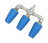 Nettoyeur haute pression à triple buse turbo, pointe rotative haute puissance, lance de pulvérisation en métal robuste, élimination efficace de la saleté pour allées, patios