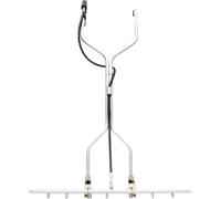 Nettoyeur haute pression, accessoire balai, 7 buses, roues universelles, argent