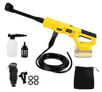 Nettoyeur haute pression Akkus, 69 bars, buse 6-en-1, tuyau de 5 mètres, compatible avec Dewalt 18/20 V