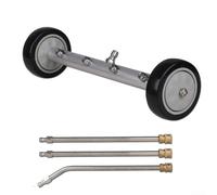 Nettoyeur haute pression avec baguettes pour lavage de voiture, camion, remorque, 4000 psi, kit de balai à eau en aluminium pour allée, patio, terrasse (sans connecteur)