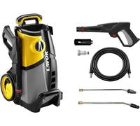 Nettoyeur haute pression avec moteur à induction et pompe en aluminium, modèle LVR5, 145 bars, 2100W, 450 l/h, incluant une lance turbulente, un tuyau haute pression de 8 mètres et un système d'arrêt