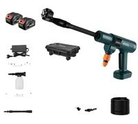 Nettoyeur haute pression, compatible avec batterie 18V, puissance de nettoyage efficace, kit complet avec 2 batteries