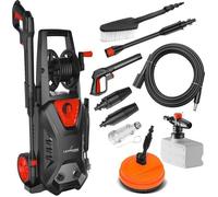 LEHMANN Hudson Nettoyeur haute pression avec pompe aluminium, 1800 W, pression max. 220 bar, débit de 450 l/h, kit d'accessoires