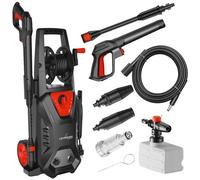 Nettoyeur haute pression Lehmann Hudson 1800 W, Pompe en aluminium, max. 260 Bar, 450 l/h, Kit d'Accessoires