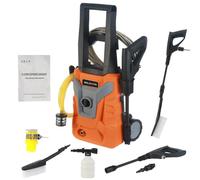 Nettoyeur haute pression - Modèle électrique - Puissance 2200 W - Pression max. 2400 PSI - Tuyau de 7 m - Prise européenne 220 V - 2 roues - Orange