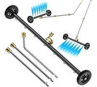 Nettoyeur haute pression, modèle sous-banc, pour station de lavage automobile, avec roue pivotante et 2 rallonges, 4000 PSI (noir, 61 cm)