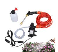 Nettoyeur Haute Pression Portable Avec Tuyau Pulvérisateur Électrique De | Lance haute pression 12V pour auto Pour Nettoyage De Véhicule Automobile Extérieur Patio Jardin Cour Fenêtre Mu