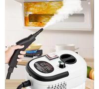 Nettoyeur Haute Pression Portable, Nettoyeur Haute Pression Haute Température, avec 3 Brosses Et Buse Courbée Allongée, Réservoir Deau De 1,2 L, Température De Sortie Jusquà 105°, pour