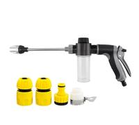 Nettoyeur Haute Pression Portatif Buse 360° Rotative Résistant à la Rouille | Raccord pour Tuyau d'Arrosage Haute Pression Pour Lavage Auto, Arrosage, Ménage Extérieur, Balcon,