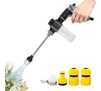 Nettoyeur Haute Pression Portatif,Résistant à la Rouille, Conception Ergonomique à Rotation 360° | Buse Haute Pression pour Tuyau d'Arrosage | Pour l'arrosage, le nettoyage du jardin, de la maison, du