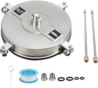 Nettoyeur haute pression pour le nettoyage des surfaces avec raccord rapide 1/4 pouce, 4 roues, haute efficacité et 2 tubes d'extension