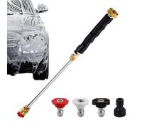 Nettoyeur haute pression pour tuyau Pistolet pour tuyau d'arrosage avec 3 | Pour Lavage Auto, Vitres, Surfaces Vitrées, Jardin, Patio Nettoyage Voiture, Fenêtres, Terrasse,