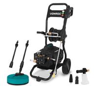 Nettoyeur haute pression PRO V25-3 - 2500 W - 180 bars - moteur à induction - tuyau haut de gamme de 15 m | Avec brosse pour terrasse, pulvérisateur à mousse et 5 embouts