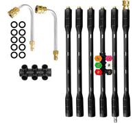Nettoyeur haute pression, rallonge courbée, raccord rapide 1/4 pouce, kit d'écarteurs