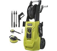 Nettoyeur Haute Pression RYOBI 2000 W, 150 bars, 450 L/h, Flexible 8m, Réservoir 0,9L