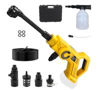 Nettoyeur haute pression sans fil compatible avec batterie Dewalt 20 V, 1300 psi, nettoyeur haute pression portable avec tuyau de 5 m, buse 6 en 1, pistolet de nettoyeur haute pression sans balais