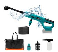 Nettoyeur Haute Pression sans Fil Compatible avec Batterie Makita 18V, Pulvérisateur de Mousse, 6-en-1 Multi-Usage Buse pour Le Nettoyage et Arrosage (sans Batterie)