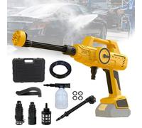 Nettoyeur Haute Pression sans Fil Compatible avec Dewalt 20 V, 6 en 1 Pistolet Nettoyeur Haute Pression, 12000 psi Pistolet de Nettoyage sans Balais pour Sol, Voiture