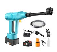 Nettoyeur haute pression sans fil, moteur sans balais 21 V 200 bars - 1000 W, buse réglable 6 en 1 + pot à mousse