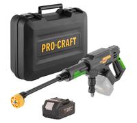 Nettoyeur haute pression sans fil Procraft CW20bb 20 V, 30 bars, 180 l/h, moteur sans balais + 1 batterie 4,0 Ah + mallette - sans chargeur