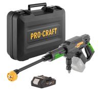 Nettoyeur haute pression sans fil Procraft CW20bb 20 V, 30 bars, 180 l/h, moteur sans balais + 1 batterie 2,0 Ah + mallette - sans chargeur