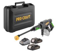 Nettoyeur haute pression sans fil Procraft CW20bb 20 V, 30 bars, 180 l/h, moteur sans balais + 2 batteries 2,0 Ah + chargeur + mallette