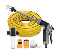 Nettoyeur haute pression sans fil, tuyau flexible réglable de 15 m, nettoyeur haute pression portable, outil de nettoyage haute pression, design léger et robuste pour jardin, cour, patio