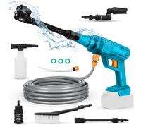 Nettoyeur Haute Pression sur Batterie Compatible avec Makita 18 V, Laveuse électrique sans Fil Machine à Laver Haute, Pistolet de Nettoyage Portable avec Tuyau