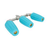 Nettoyeur haute pression triple buse 250 bar - Raccord rapide rotatif 1/4" | Buse turbo pour nettoyeur haute pression, pour nettoyeur haute pression, voiture, jardin, allée, nettoyage double turbo (vert