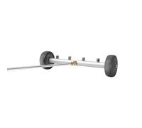 Nettoyeur Sous Châssis, Balai de Surface, Accessoire Haute Pression | Cuivre et inox, 4 buses, jet en éventail, rallonges modulaires, roulettes, 1,55 kg, voiture allée mur