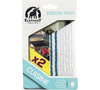 Nettoyez toutes vos surfaces efficacement avec ELEPHANT LBD Lavette cuisine 32x32 cm, lot de 2 essuie-tout en structure nid d'abeille robuste - Lot de 3