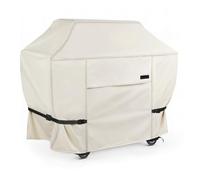 NettyPro Housse de Barbecue à gaz étanche 600D pour Barbecue d'extérieur Weber, Char-Broil, Brinkmann, Nexgrill et Plus Encore, Beige