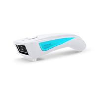 NETUM Mini Lecteur de Codes-Barres QR sans Fil 3 en 1 Bluetooth Portable de Poche Petit Lecteur de Codes-Barres 1D 2D Automatique Rapide Balayage précis pour POS C850 Blanc