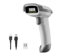 NETUM NT-1228BC-WH Lecteur de codes-barres 1D sans fil, Bluetooth/2,4 G/USB | Le scanner de codes-barres CCD 1D lit EAN/UPC/Code128, fonctionne avec Win/Mac/Android/iOS, batterie 2600 mAh pour une
