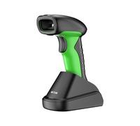 NETUM Scanner Code Barre Industriel 1D 2D Bluetooth avec Station de Charge Lecteur sans Fil Batterie 2600mAh Résistant À La Poussière Mains Libres Compatible PC et Smartphone (2D-RD1950)
