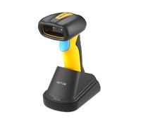 NETUM Scanner Industriel de Codes-Barres QR Bluetooth avec Station, Lecteur 1D/2D sans Fil, Batterie 2600 mAh, Résistant Chocs/Poussière/Chutes, Mains Libres, Windows/Mac/Android/iOS (RD-1200)