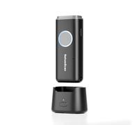 NetumScan Scanner de code barres Bluetooth, lecteur sans fil 2D QR 1D avec station de charge, scanner portable compatible avec iPhone iPad, idéal pour la gestion des stocks, la vente au détail, la