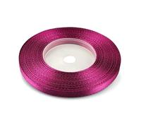 Netuno 1 ruban de satin, 6 mm x 32 m, couleur : fuchsia, en tissu, décoratif, pour le bricolage, la décoration de mariage, l’emballage de cadeau