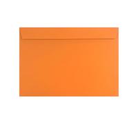 Netuno 10 grandes enveloppes orange élégantes C4 229 x 324 mm 120g Design grande enveloppe enveloppes colorées pour documents photos invitations mariage certificats contrats lettres A4