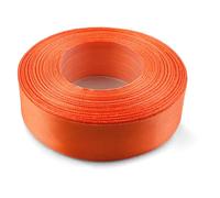 Netuno 1x ruban de satin orange intense 25 mm x 32 m rouleaux de ruban satin ruban tissu multicolore ruban de décoration ruban à bricoler ruban satin décoratif pour Pâques cadeau anniversaire mariage