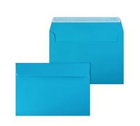 Netuno 20 enveloppes élégantes couleur bleu foncé C5 162 x 229 mm 120g grande enveloppe rabat droit enveloppes colorées pour documents A5 lettres mariage anniversaire invitations cartes de voeux