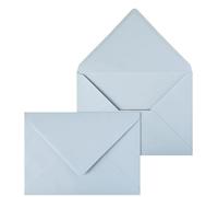 Netuno 20 enveloppes élégantes couleur bleu pastel C5 162 x 229mm 120g grande enveloppe rabat pointu enveloppes colorées pour documents A5 lettres mariage anniversaire Noël invitations cartes de voeux