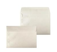 Netuno 20 enveloppes nacrées couleur écru C5 162 x 229 mm 120g grande enveloppe brillante enveloppes élégantes pour documents A5 lettres mariage anniversaire Noël invitations cartes de voeux