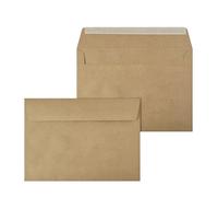 Netuno 20 enveloppes naturelles en papier kraft C5 162 x 229 mm 100g grande enveloppe recyclables enveloppes vintage pour documents A5 lettres mariage anniversaire Noël invitations cartes de voeux