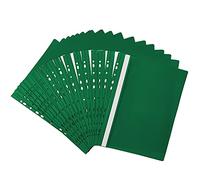 Netuno 20x chemise à lamelles perforée A4 verte protège-documents A4 dos rigide chemises de présentation couverture transparente farde à lamelles pour documents